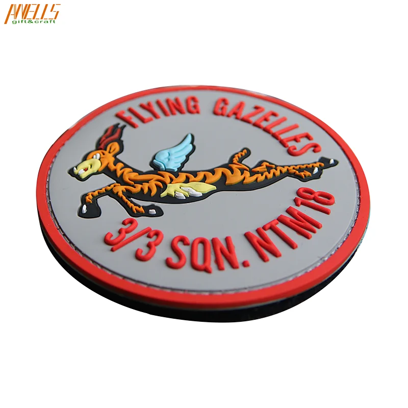 Custom 2D Animal Rubber PVC Patch
