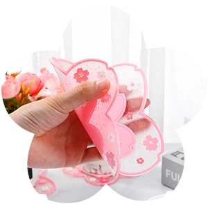 Cherry Blossom Cup PVC Coaster