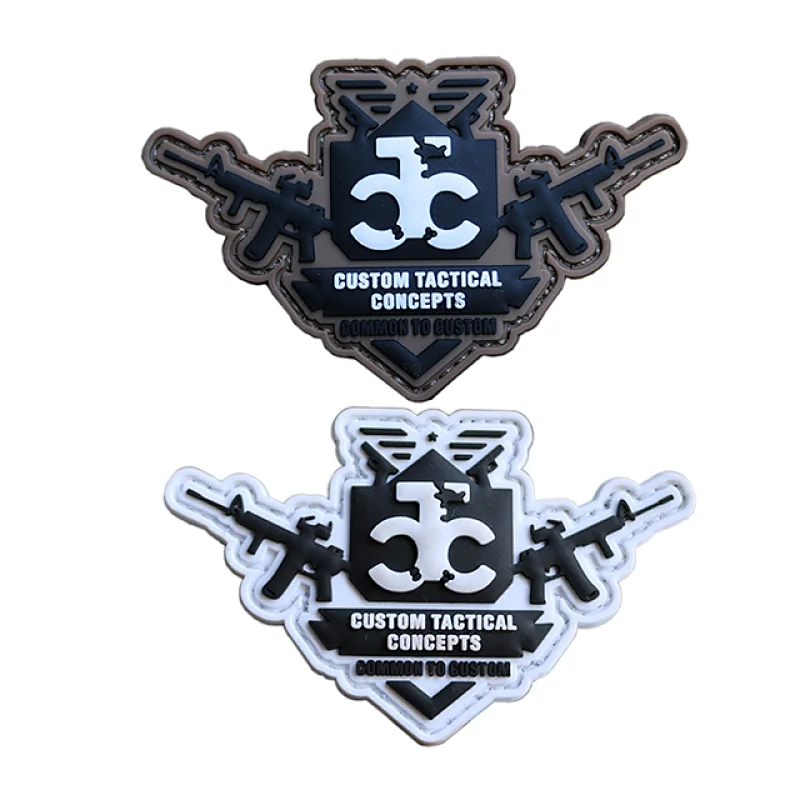 Guns and Letter 2D PVC Patch
