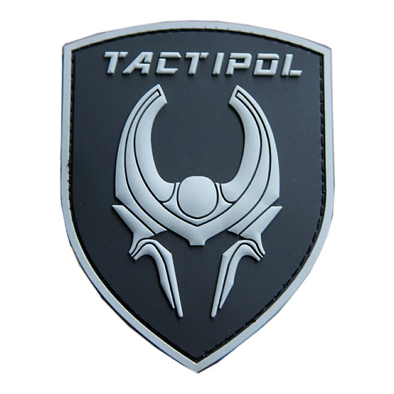 3D Embossed Logo PVC Rubber Hook Patch