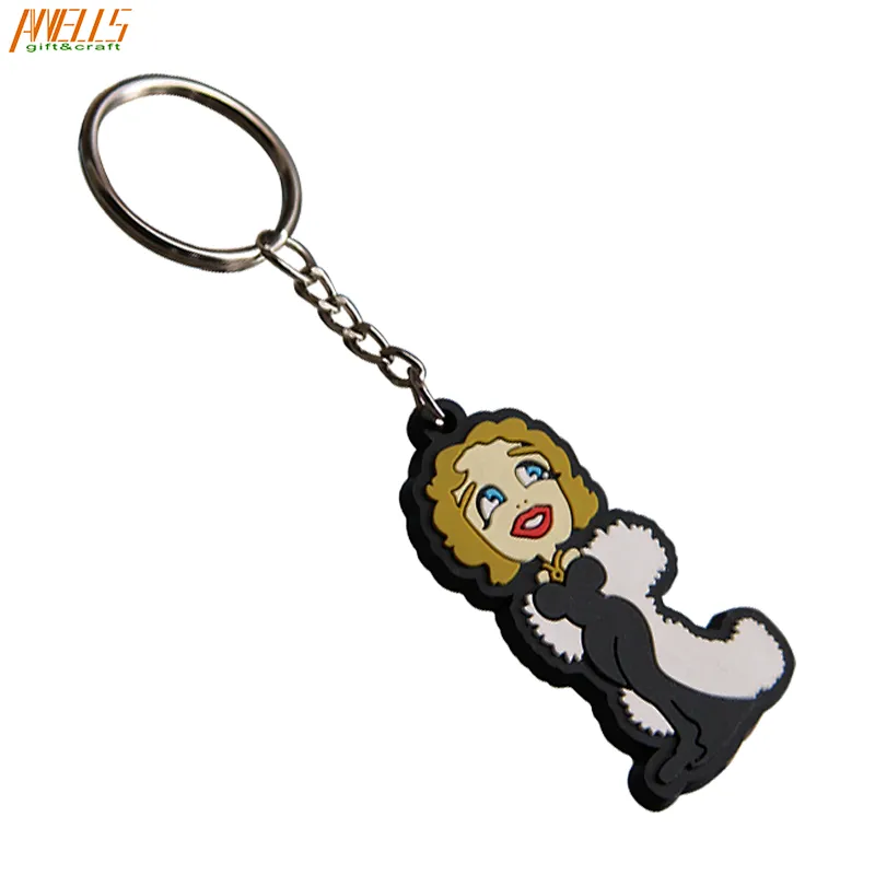 Cartoon Characters PVC Keyring