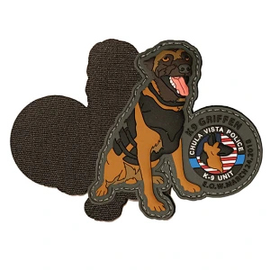 Custom 2D Police Dog PVC Patch