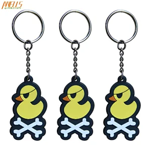 Cute Cartoon Logo PVC Keychain