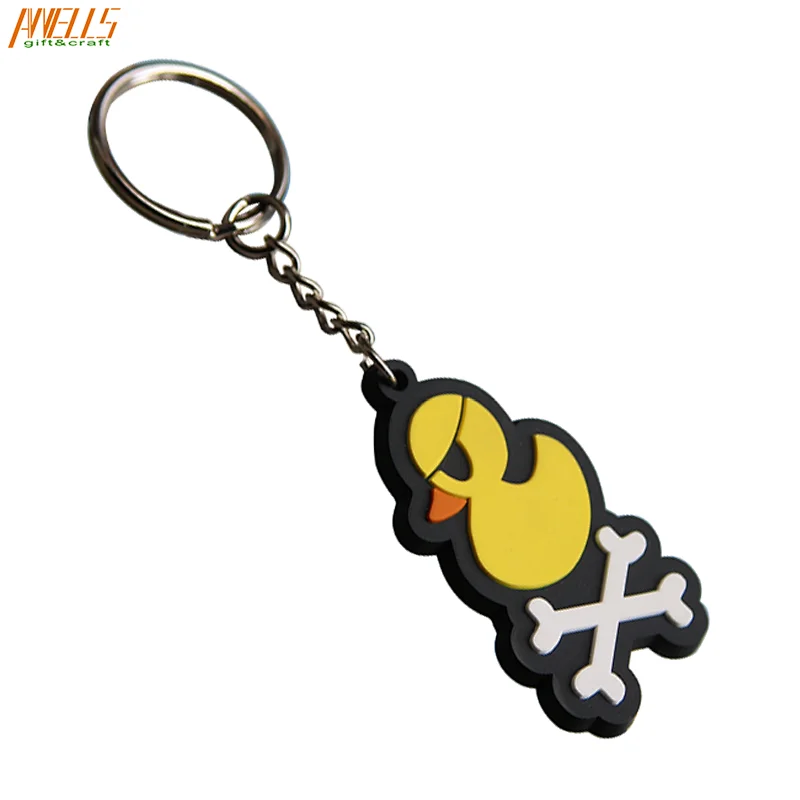 Cute Cartoon Logo PVC Keychain