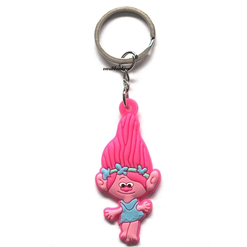 Cute Princess Poppy Trolls PVC Keychain