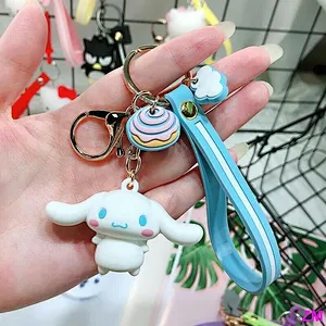 Cute 3D Blue Cinnamoroll Keychain