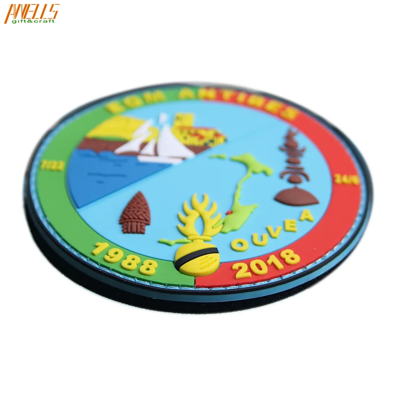 3D Logo Custom PVC Circle Patch