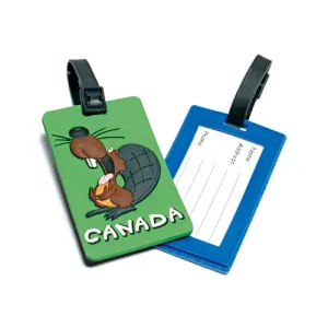 rubber pvc bag personalized customized luggage name tag