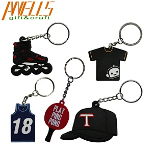 promotional rubber keyring