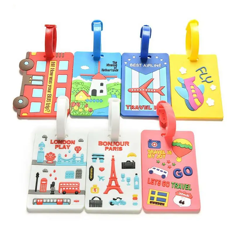 Travel Luggage Tags with Plastic Buckle