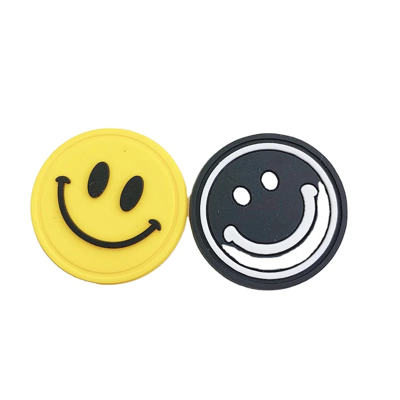 smile face custom Rubber pvc Patches