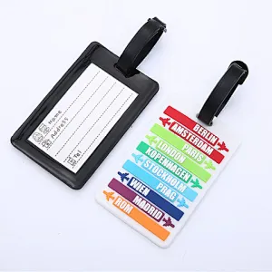 Customized 3D soft rubber bag tag