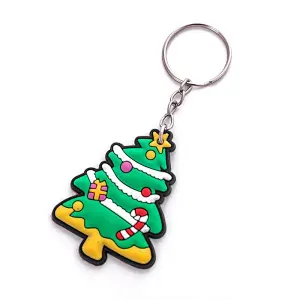 Silicone Christmas Key Ring