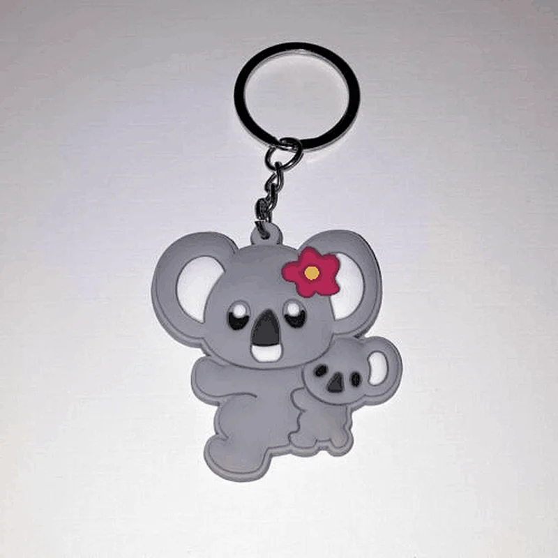 rubber Mini Koala Keychain