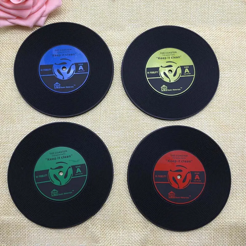 Rubber Record Coaster