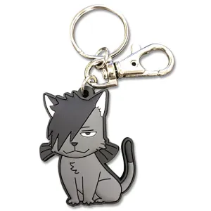 cat pvc rubber keychains