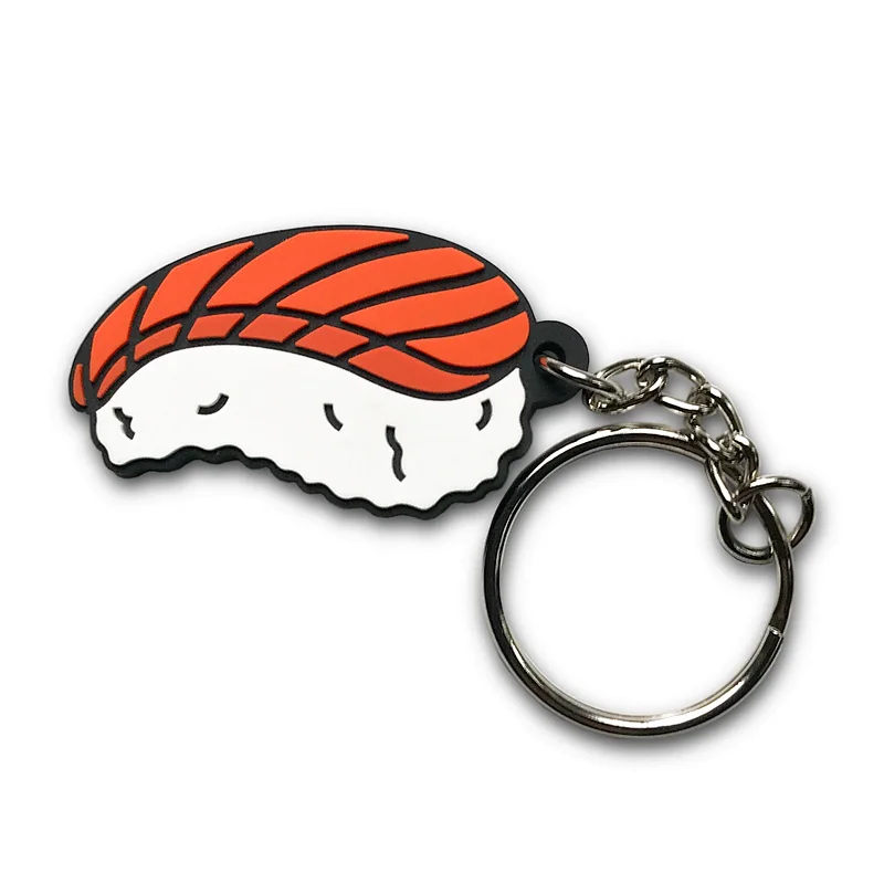 salmon Sushi pvc Keychain