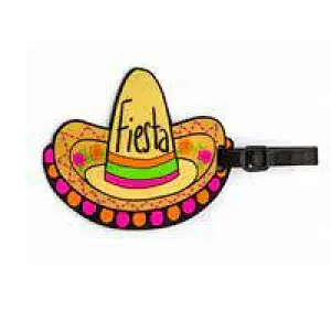 Mexican Fiesta pvc luggage Tag