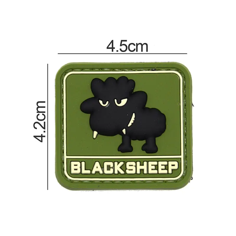 Tiny Black Sheep PVC Patch