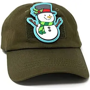Snowman PVC Patch Christmas Tactical
