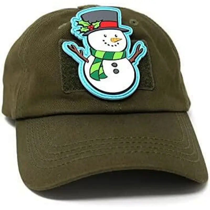 Snowman PVC Patch Christmas Tactical