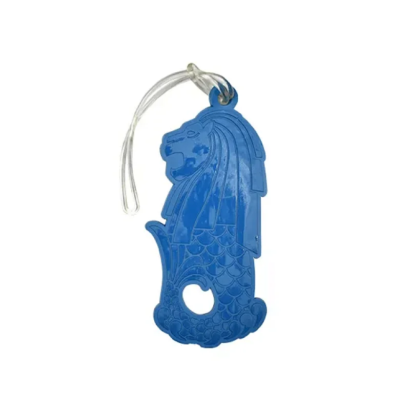 Singapore Merlion PVC Luggage Tags
