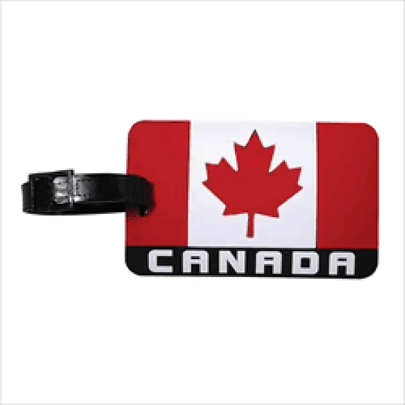 Canada Rubberized Luggage Tag