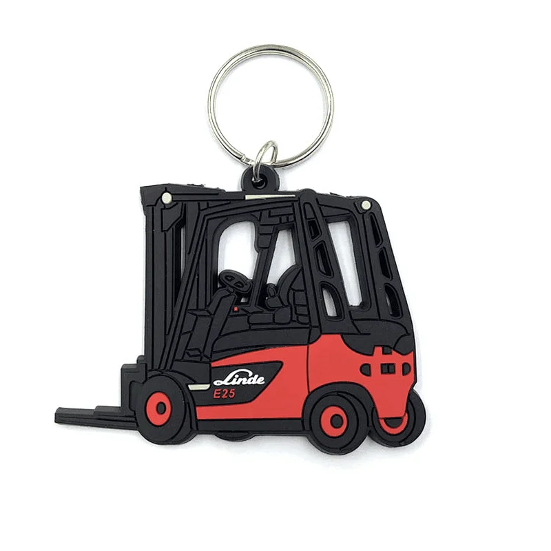 Pvc Forklifts Keychains