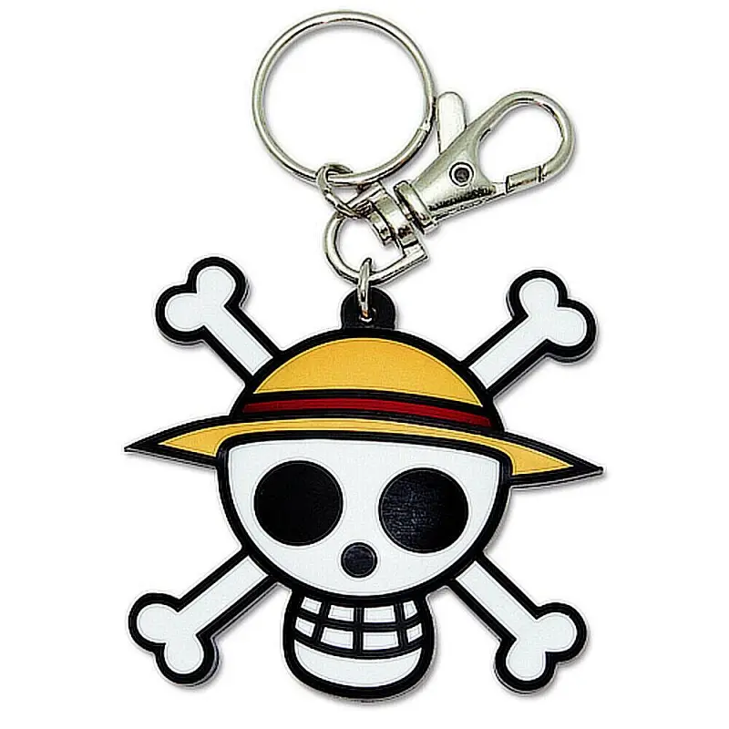 Soft PVC Skull Keychain