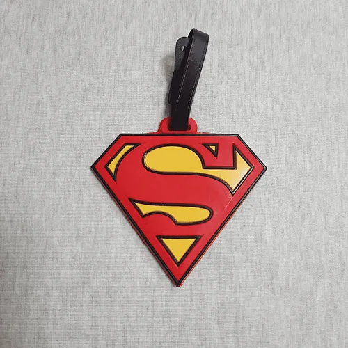 Superman  pvc Luggage Tag