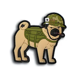 The Pug Dog PVC Patch