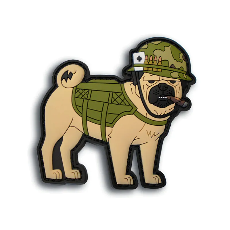 The Pug Dog PVC Patch