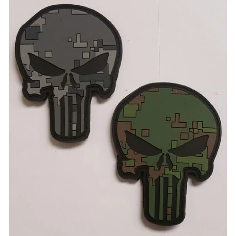 Punisher Skull Camo PVC Patch