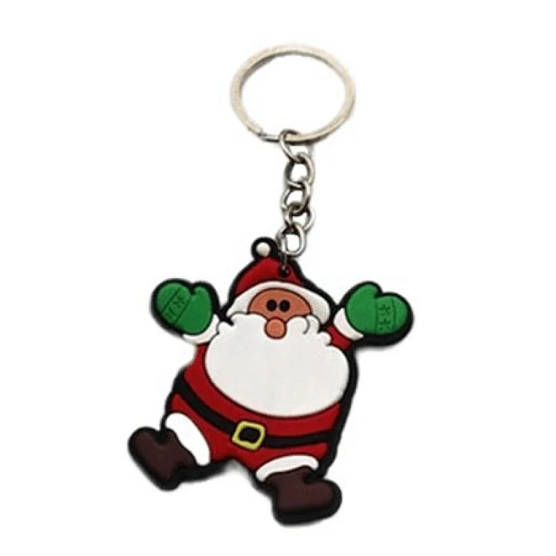 Rubber Christmas Keychain