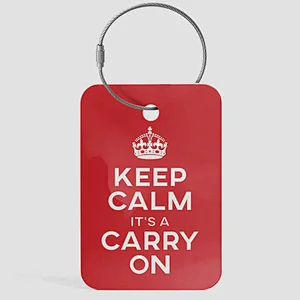 Keep Calm PVC Luggage Tag