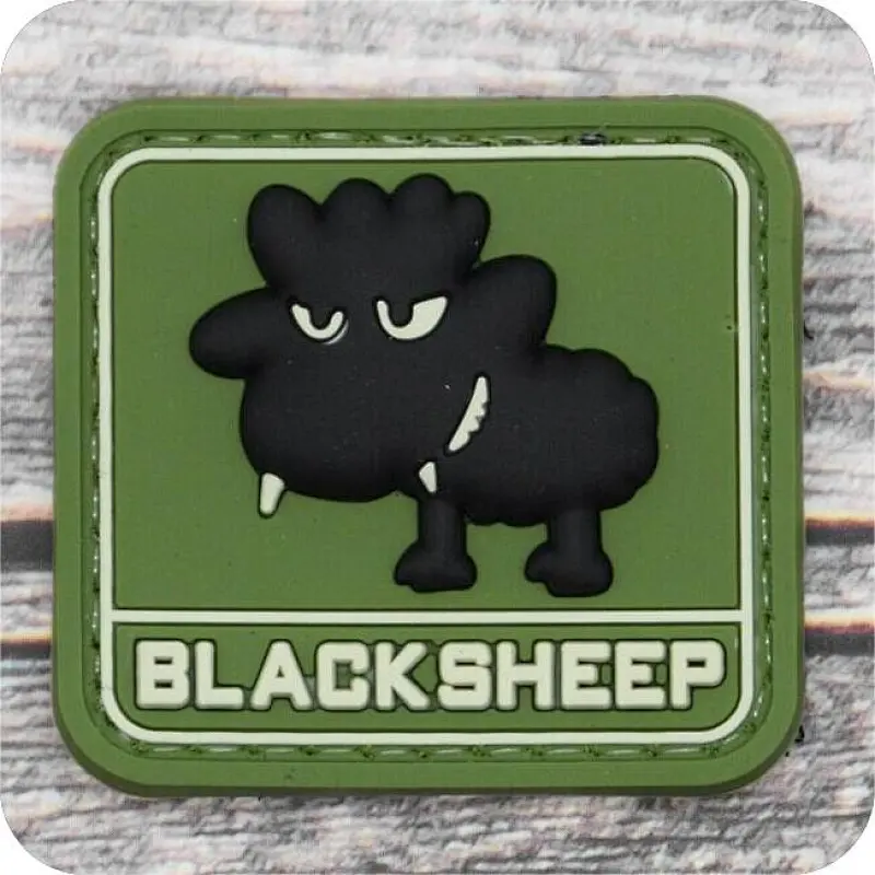 Tiny Black Sheep PVC Patch