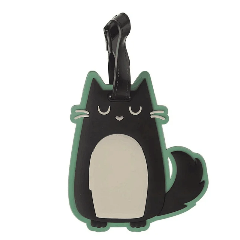 Cute Cat PVC Luggage Tag
