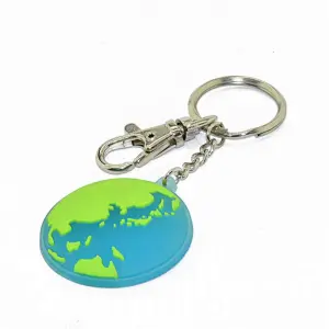 Earth Pvc Keychains
