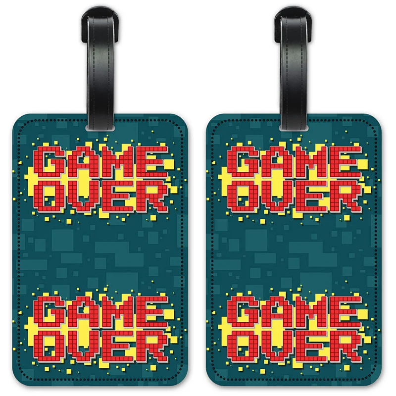 Game Over PVC Luggage Tag