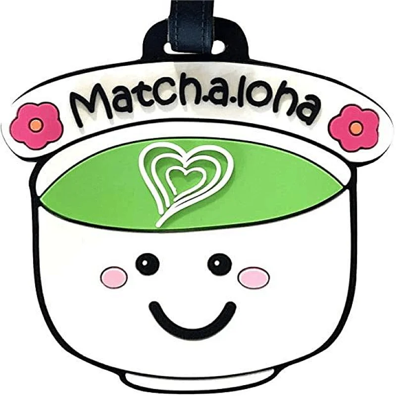 Green Tea PVC Luggage Tag