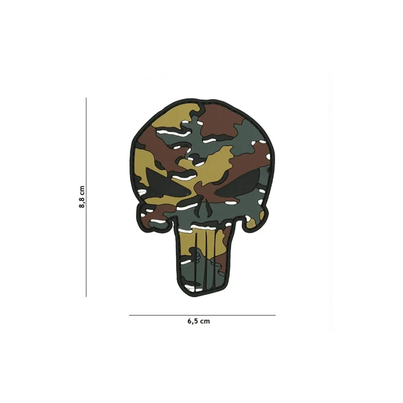 Punisher Skull Camo PVC Patch