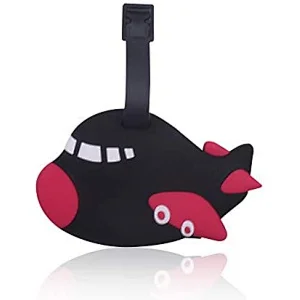 Airplane Shape Soft Pvc Luggage Tag