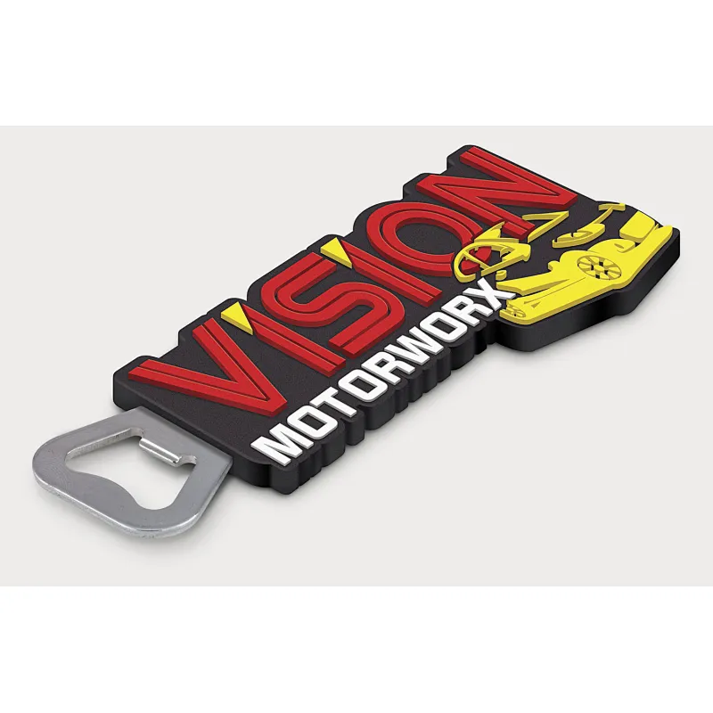 Custom PVC Bottle Openers logo on one side