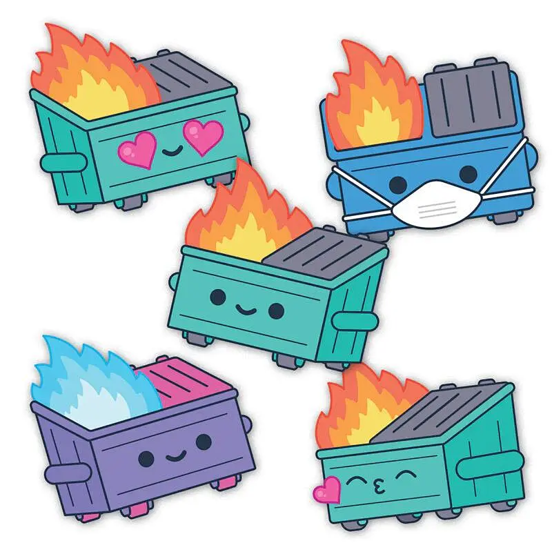 Dumpster Fire Luggage Tag