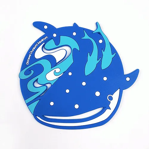 Soft Whale pvc coaster