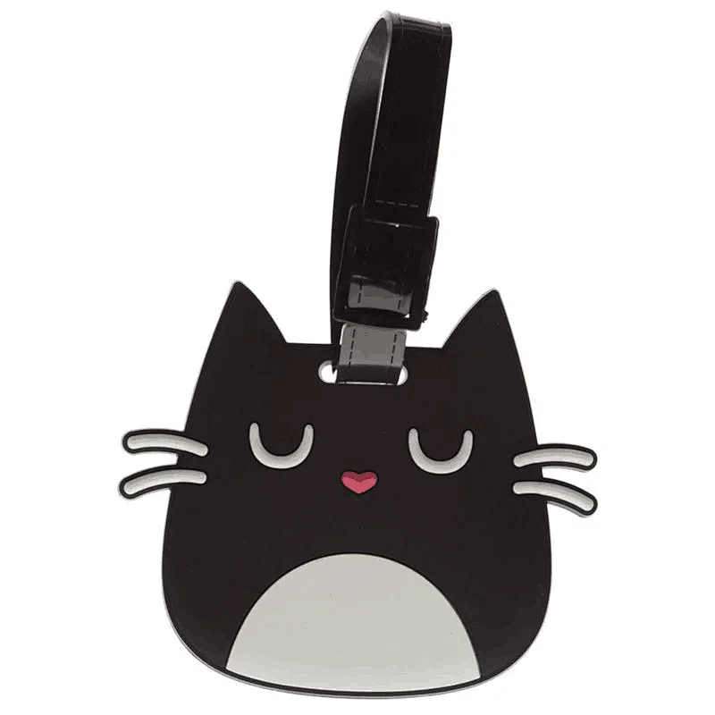 Cute Cat PVC Luggage Tag
