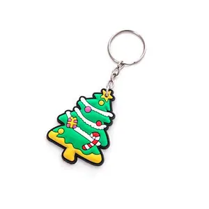 Pvc Rubber Keychain Christmas Tree