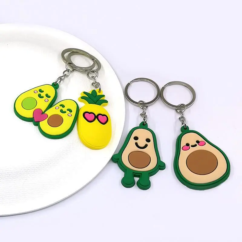 avocado cartoon keychain