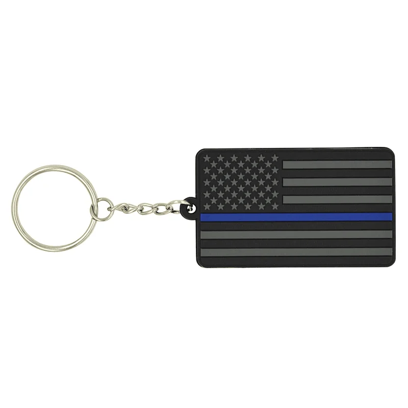 American Flag soft rubber pvc Keychain
