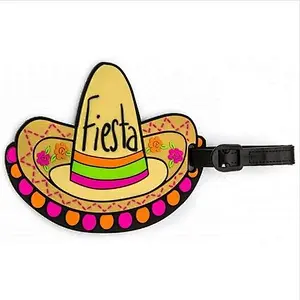 Mexican Fiesta pvc luggage Tag